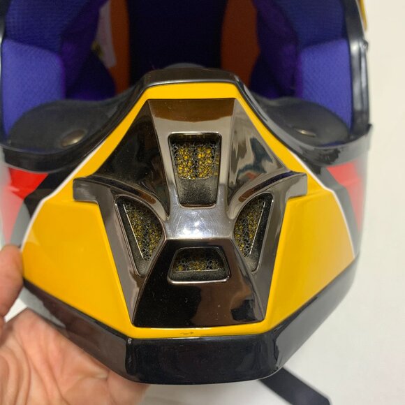 HJC CL-X3SN Dirt Bike Helmet Size Medium Yellow Off Road ATV Snowmobile - Picture 11 of 14